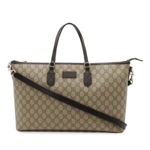 GUCCI Brown Leather Shoulder Bag